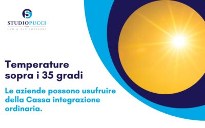 Temperature sopra i 35 gradi, le aziende possono usufruire della Cassa integrazione ordinaria