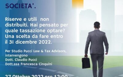 Tassazione dei dividendi nelle società – Diretta 27 Ottobre 2022