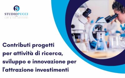 Contributi per attività di ricerca, sviluppo e innovazione per l’attrazione di investimenti.