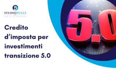 Credito d’imposta per investimenti transizione 5.0