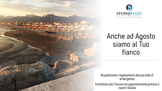 Studio Pucci rimane aperto anche ad Agosto