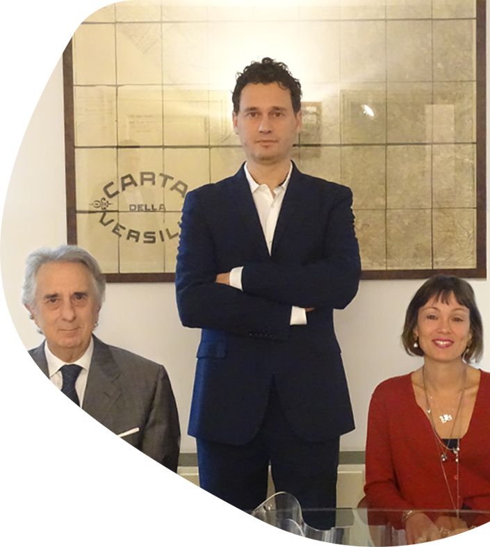 Claudio Pucci insieme ai figli Jacopo e Claudia
